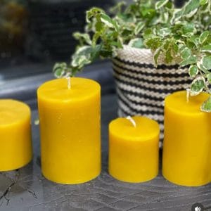 Lumânări artizanale din ceară naturală de albine